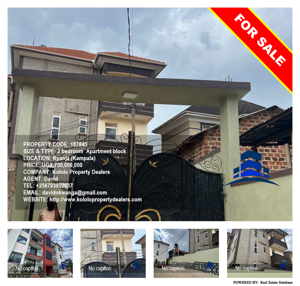 2 bedroom Apartment block  for sale in Kyanja Kampala Uganda, code: 187845