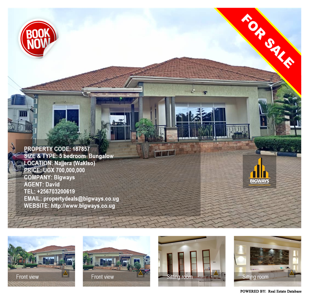 5 bedroom Bungalow  for sale in Najjera Wakiso Uganda, code: 187857