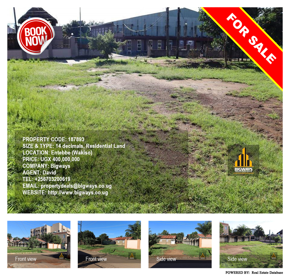 Residential Land  for sale in Entebbe Wakiso Uganda, code: 187893