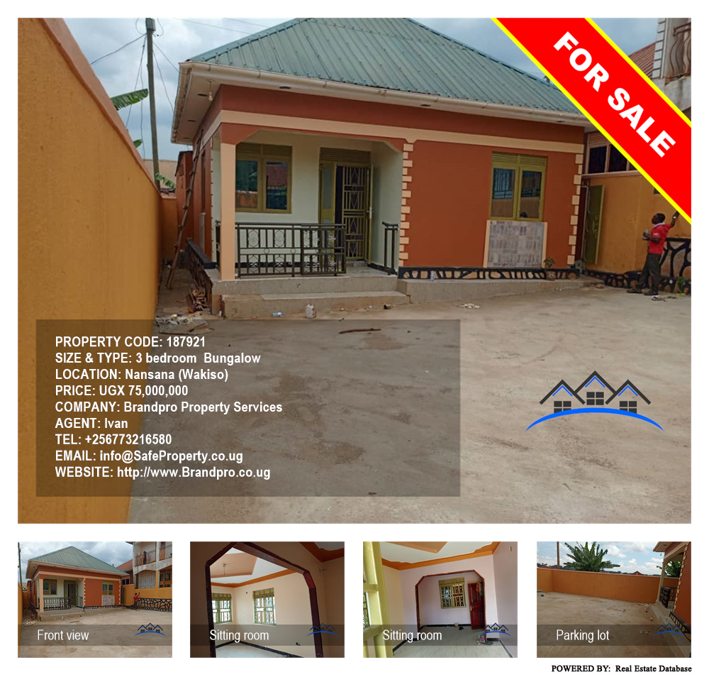 3 bedroom Bungalow  for sale in Nansana Wakiso Uganda, code: 187921