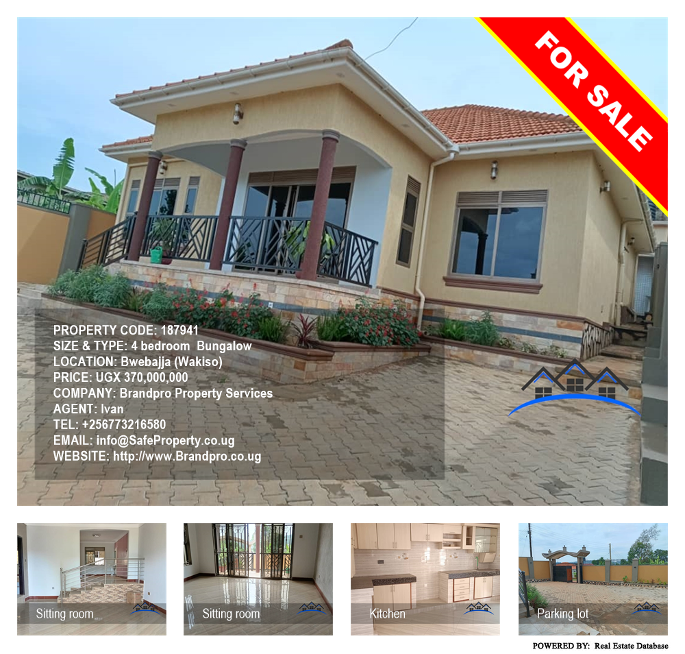 4 bedroom Bungalow  for sale in Bwebajja Wakiso Uganda, code: 187941