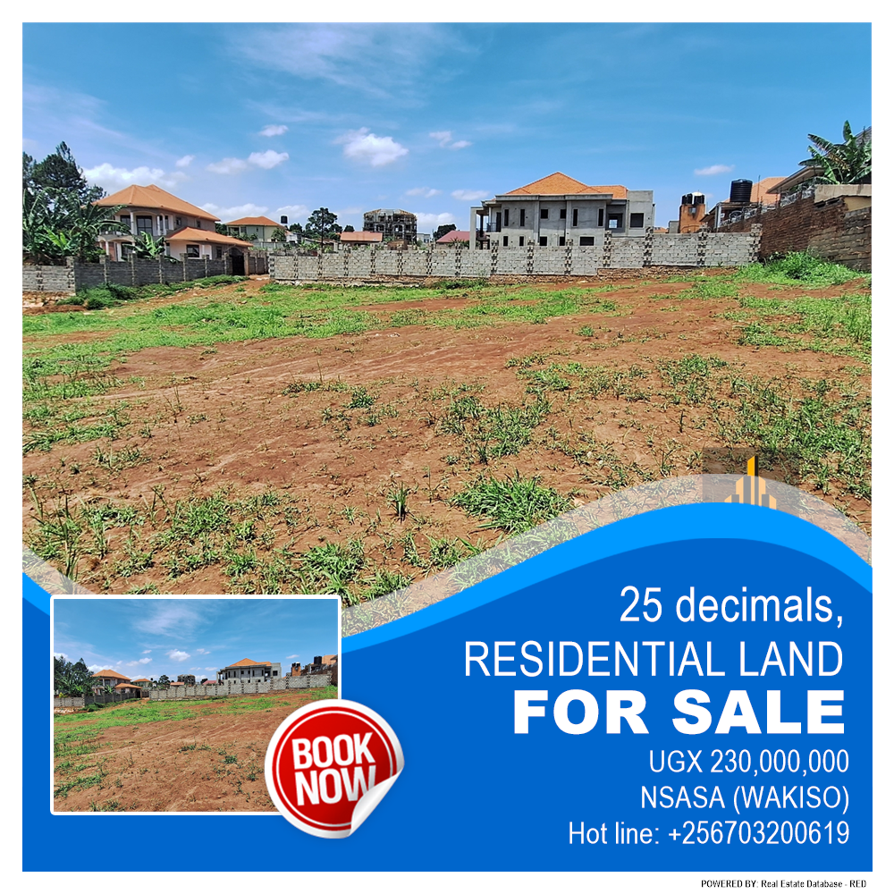 Residential Land  for sale in Nsasa Wakiso Uganda, code: 187980