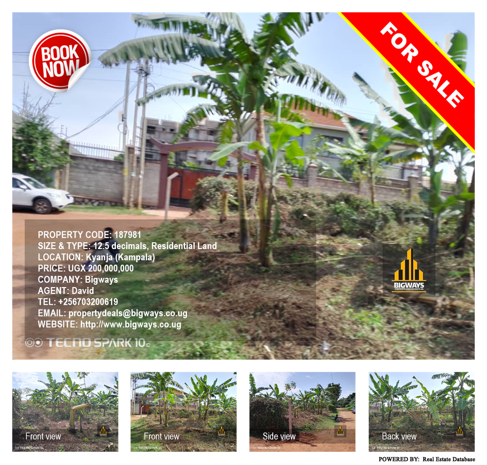 Residential Land  for sale in Kyanja Kampala Uganda, code: 187981