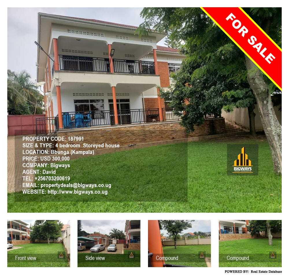 4 bedroom Storeyed house  for sale in Bbunga Kampala Uganda, code: 187991