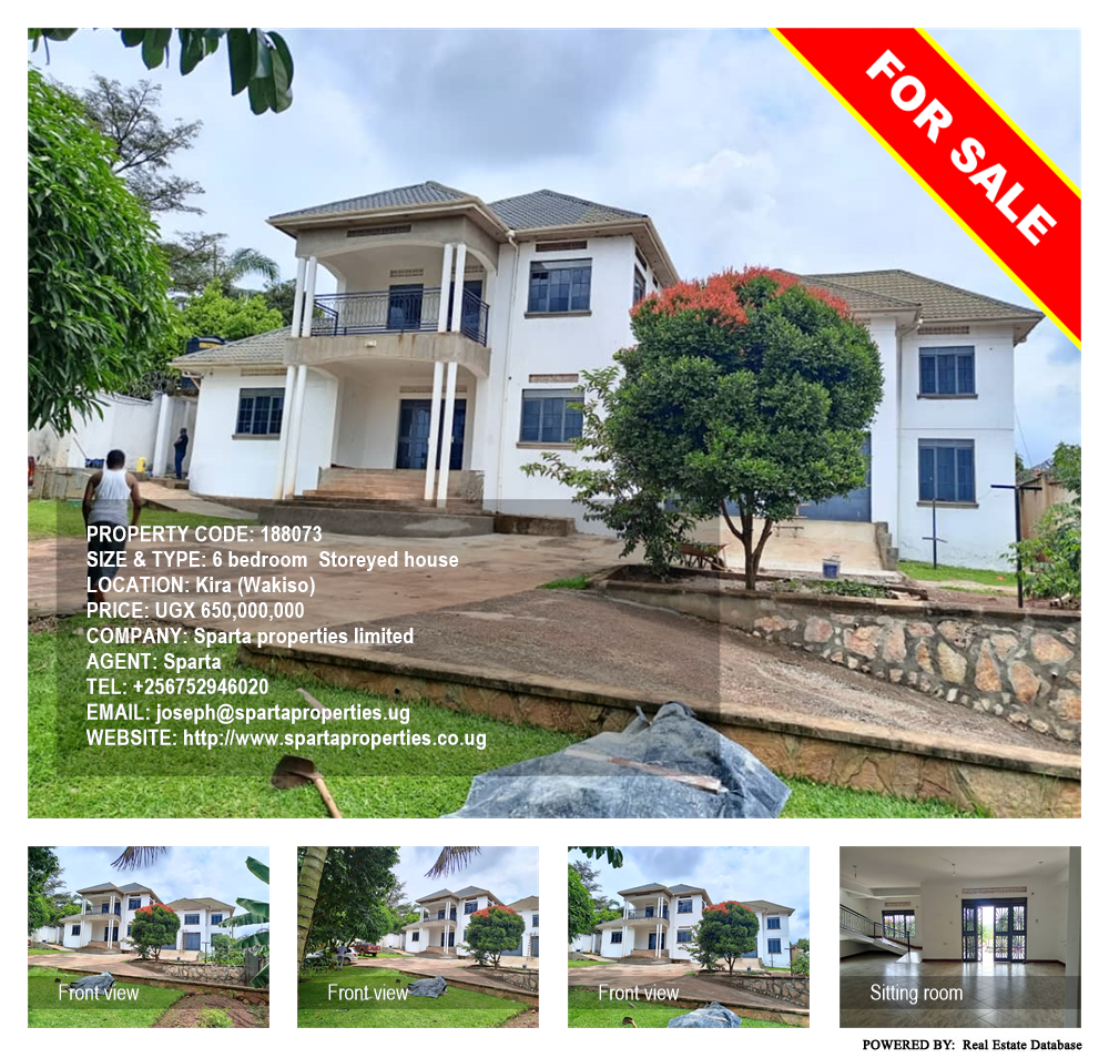 6 bedroom Storeyed house  for sale in Kira Wakiso Uganda, code: 188073