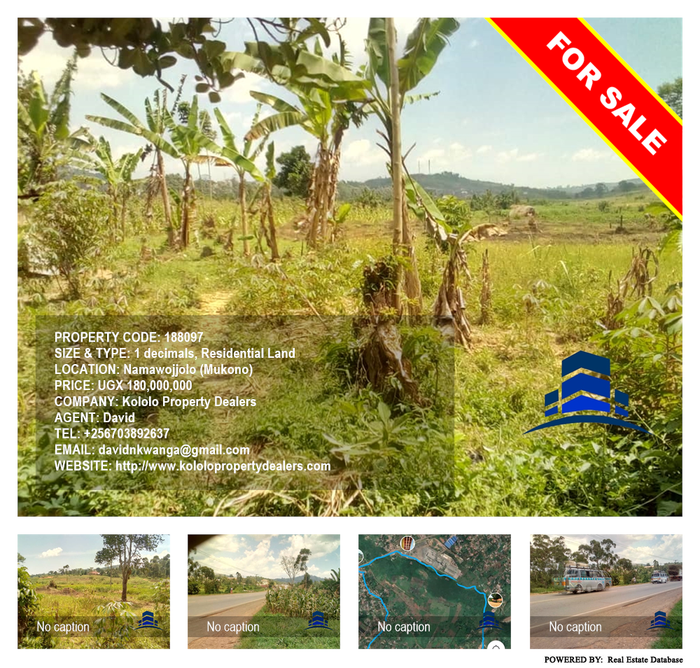 Residential Land  for sale in Namawojjolo Mukono Uganda, code: 188097