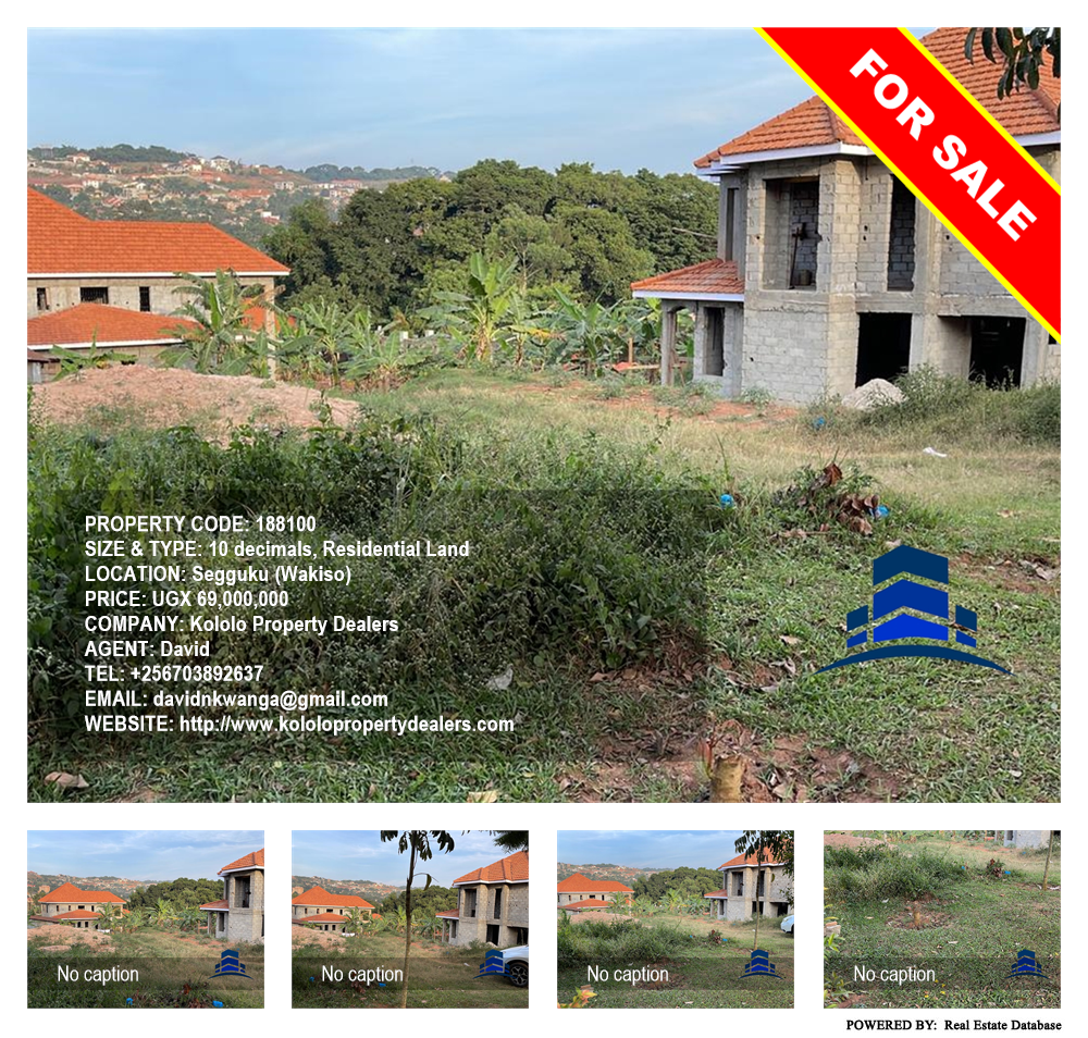 Residential Land  for sale in Seguku Wakiso Uganda, code: 188100