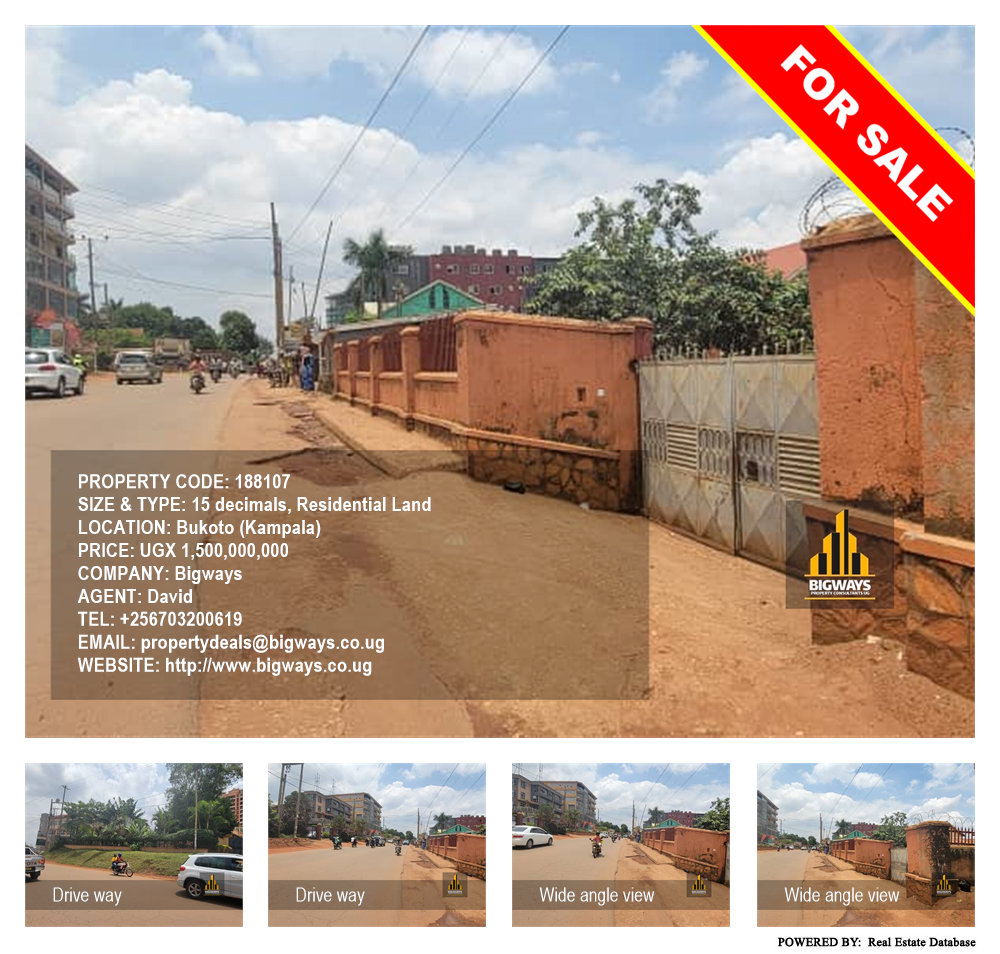 Residential Land  for sale in Bukoto Kampala Uganda, code: 188107
