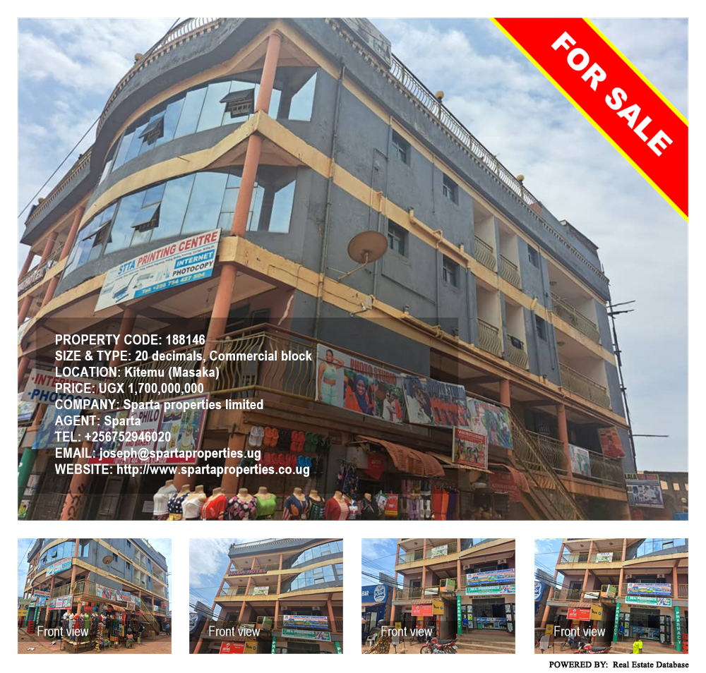 Commercial block  for sale in Kitemu Masaka Uganda, code: 188146