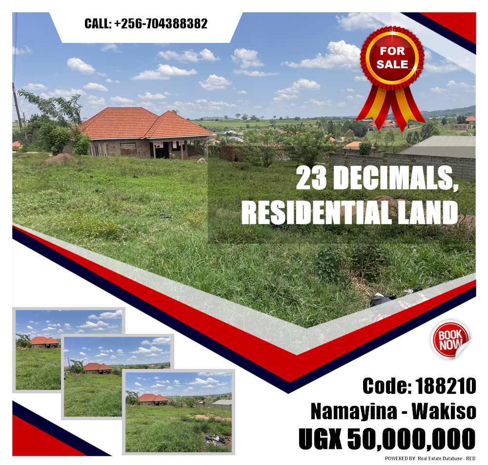 Residential Land  for sale in Namayina Wakiso Uganda, code: 188210