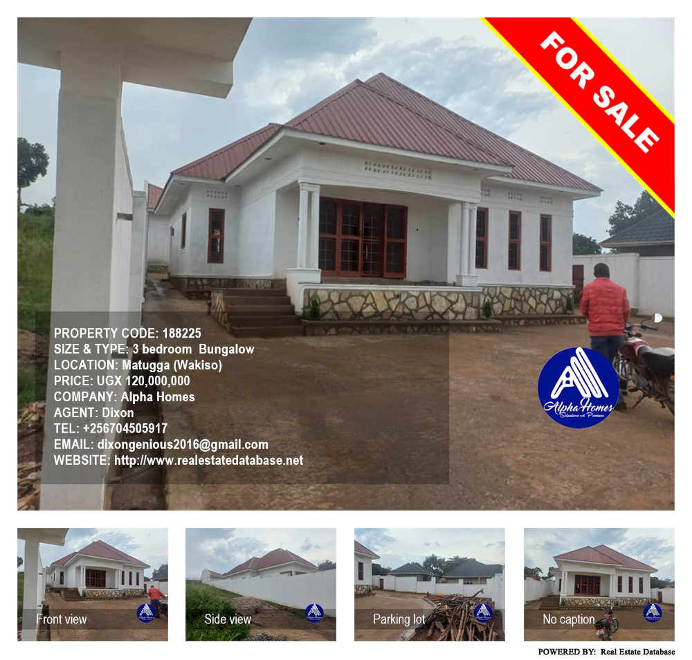 3 bedroom Bungalow  for sale in Matugga Wakiso Uganda, code: 188225