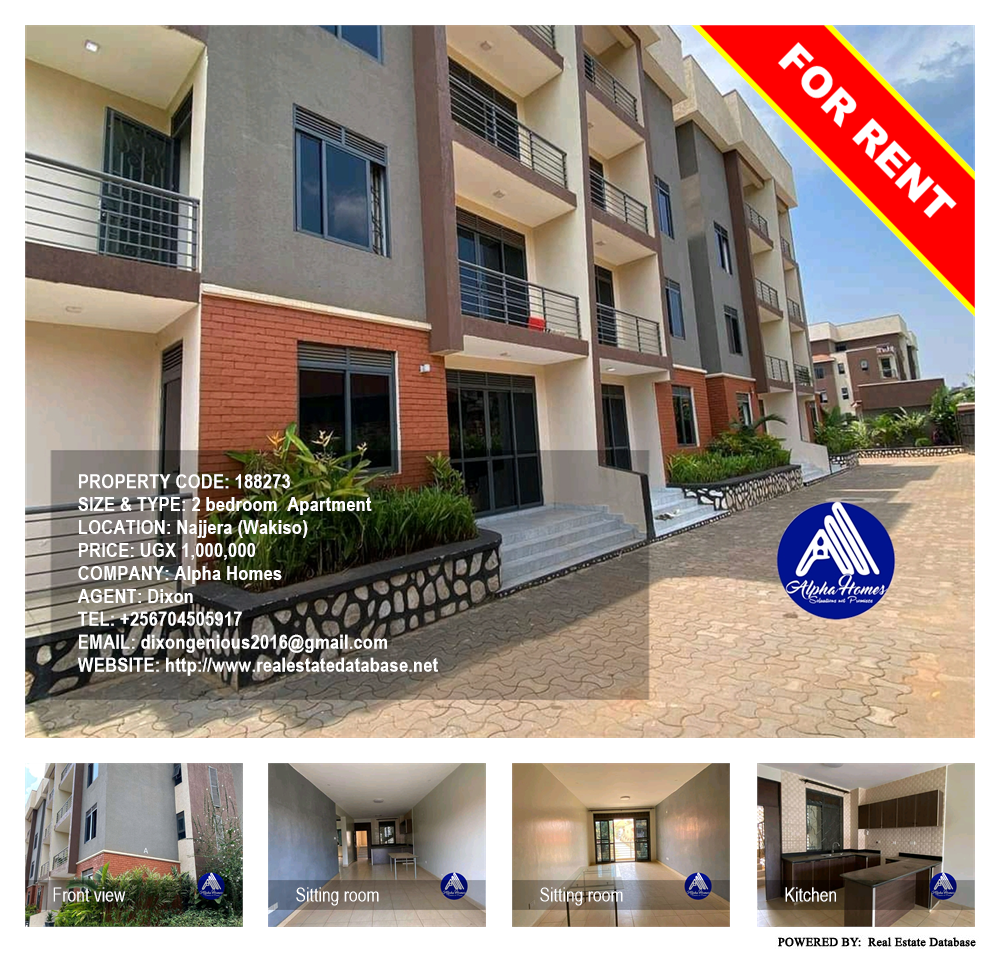 2 bedroom Apartment  for rent in Najjera Wakiso Uganda, code: 188273