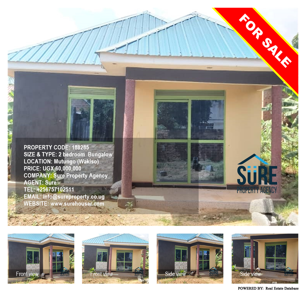 2 bedroom Bungalow  for sale in Mutungo Wakiso Uganda, code: 188285