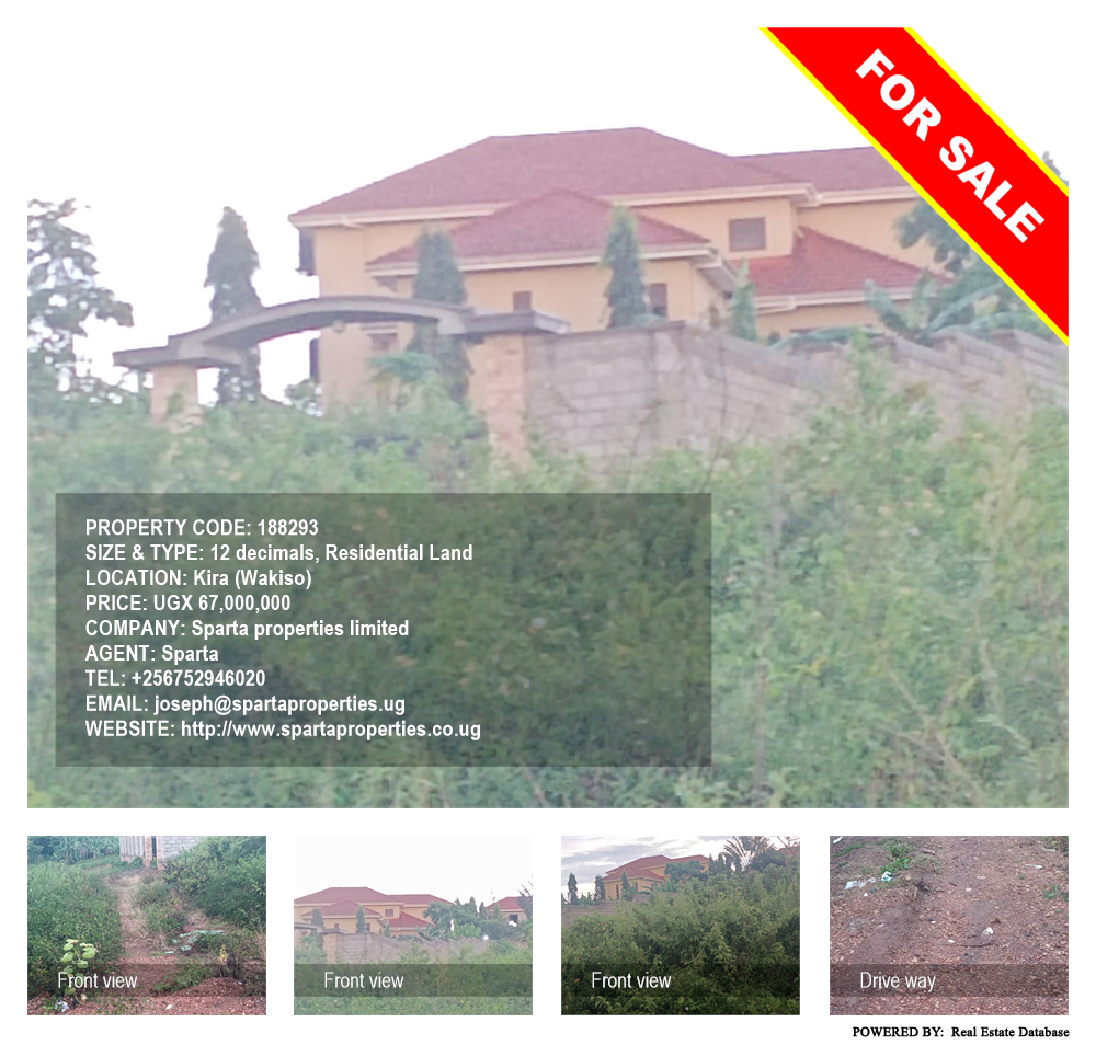 Residential Land  for sale in Kira Wakiso Uganda, code: 188293