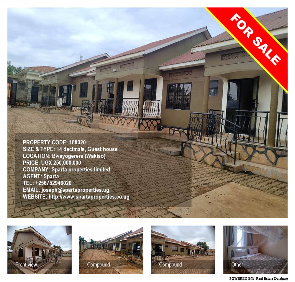 Guest house  for sale in Bweyogerere Wakiso Uganda, code: 188320