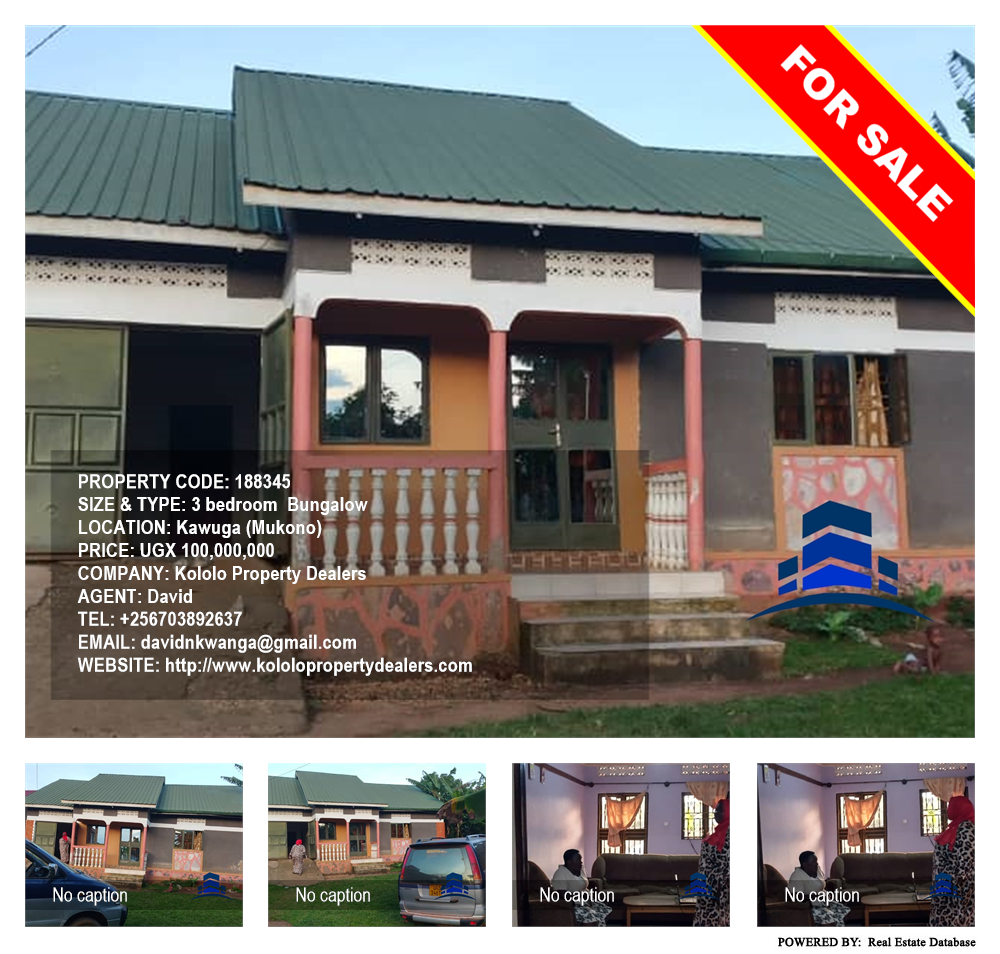 3 bedroom Bungalow  for sale in Kawuga Mukono Uganda, code: 188345