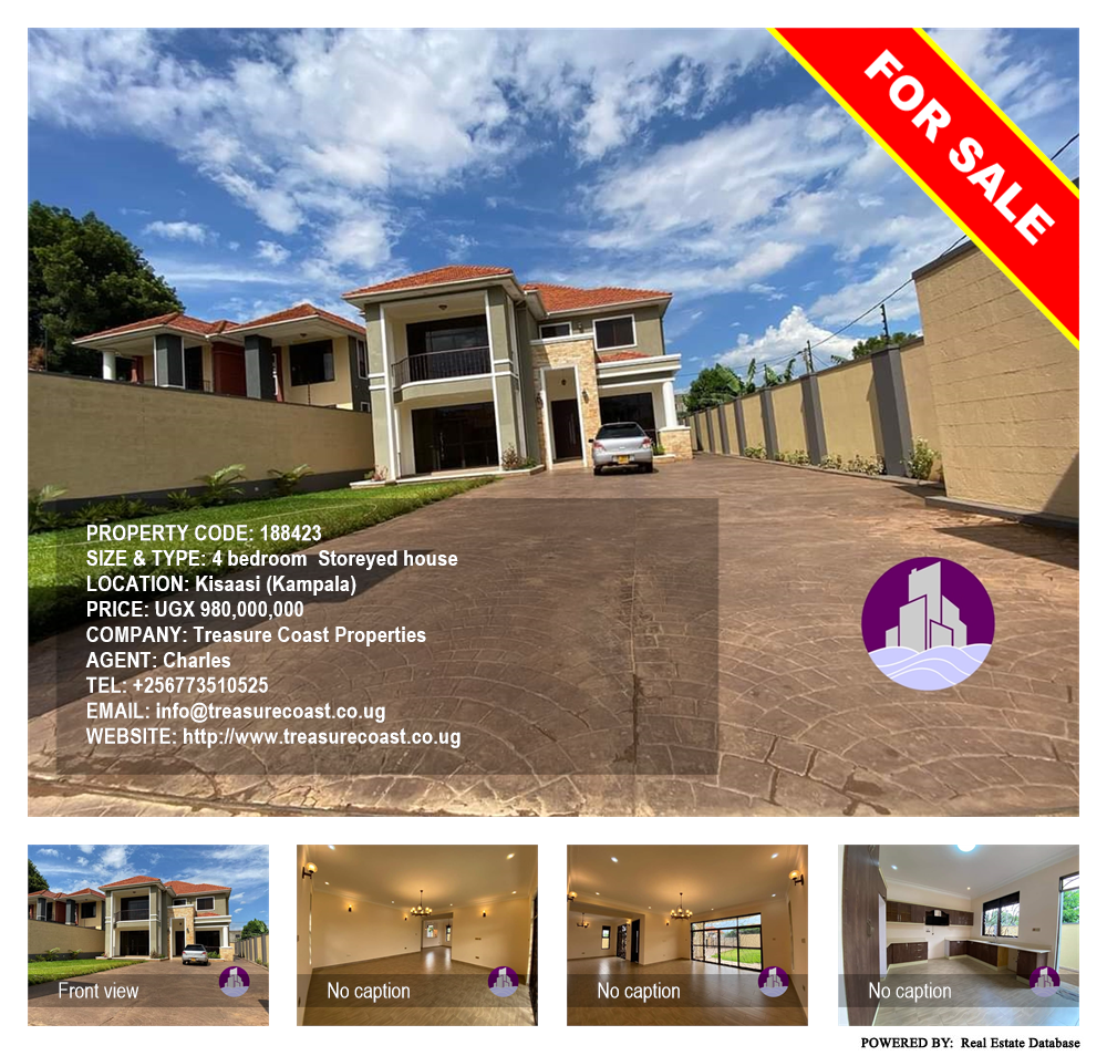 4 bedroom Storeyed house  for sale in Kisaasi Kampala Uganda, code: 188423