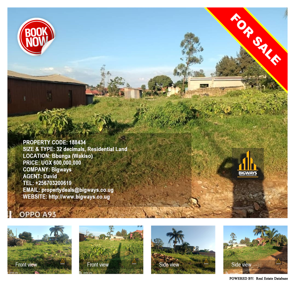 Residential Land  for sale in Bbunga Wakiso Uganda, code: 188434