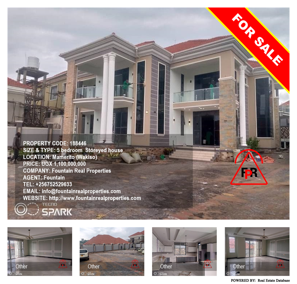 5 bedroom Storeyed house  for sale in Mamerito Wakiso Uganda, code: 188446