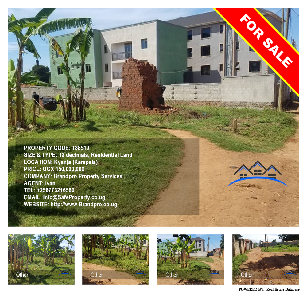 Residential Land  for sale in Kyanja Kampala Uganda, code: 188519