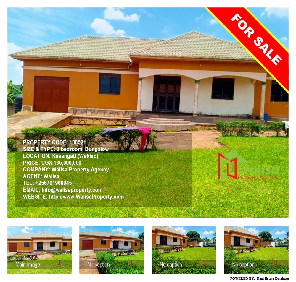 3 bedroom Bungalow  for sale in Kasangati Wakiso Uganda, code: 188521