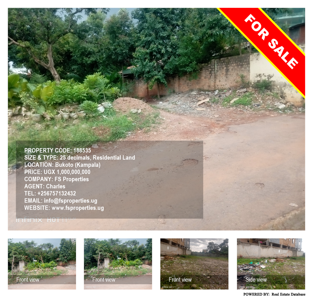 Residential Land  for sale in Bukoto Kampala Uganda, code: 188535