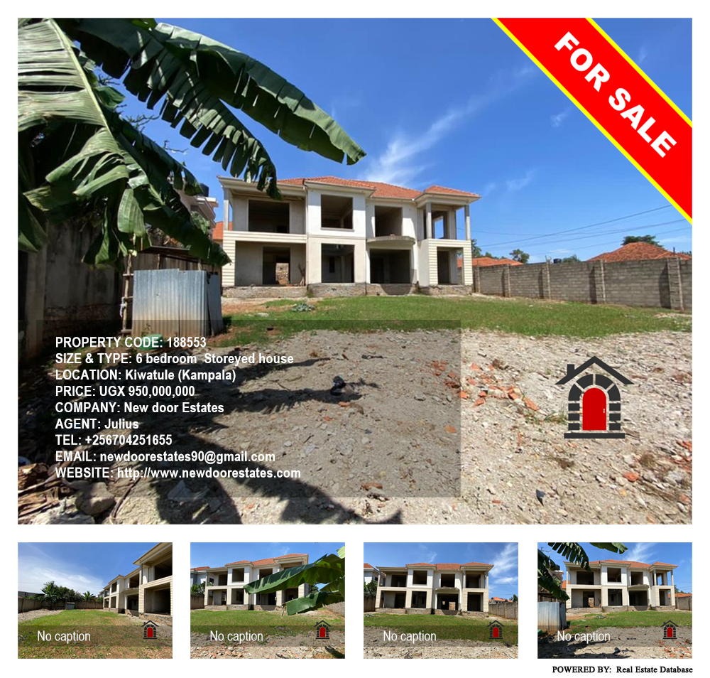 6 bedroom Storeyed house  for sale in Kiwaatule Kampala Uganda, code: 188553