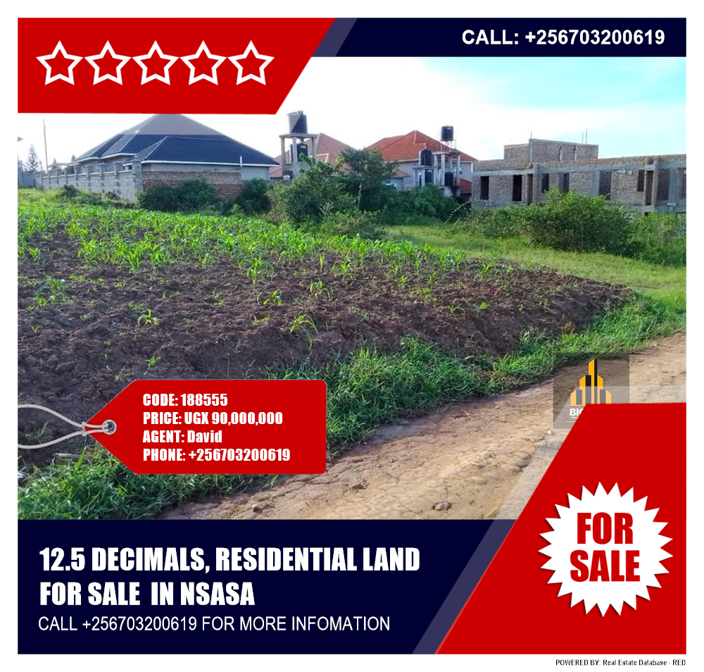 Residential Land  for sale in Nsasa Wakiso Uganda, code: 188555