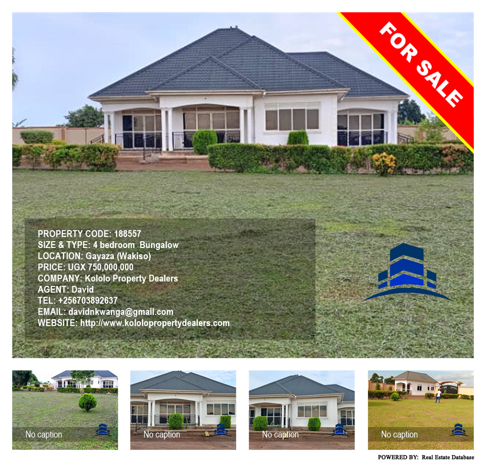 4 bedroom Bungalow  for sale in Gayaza Wakiso Uganda, code: 188557