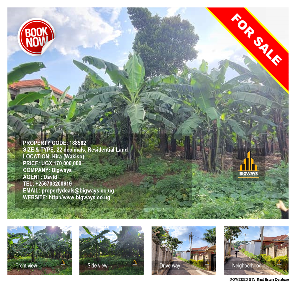 Residential Land  for sale in Kira Wakiso Uganda, code: 188562