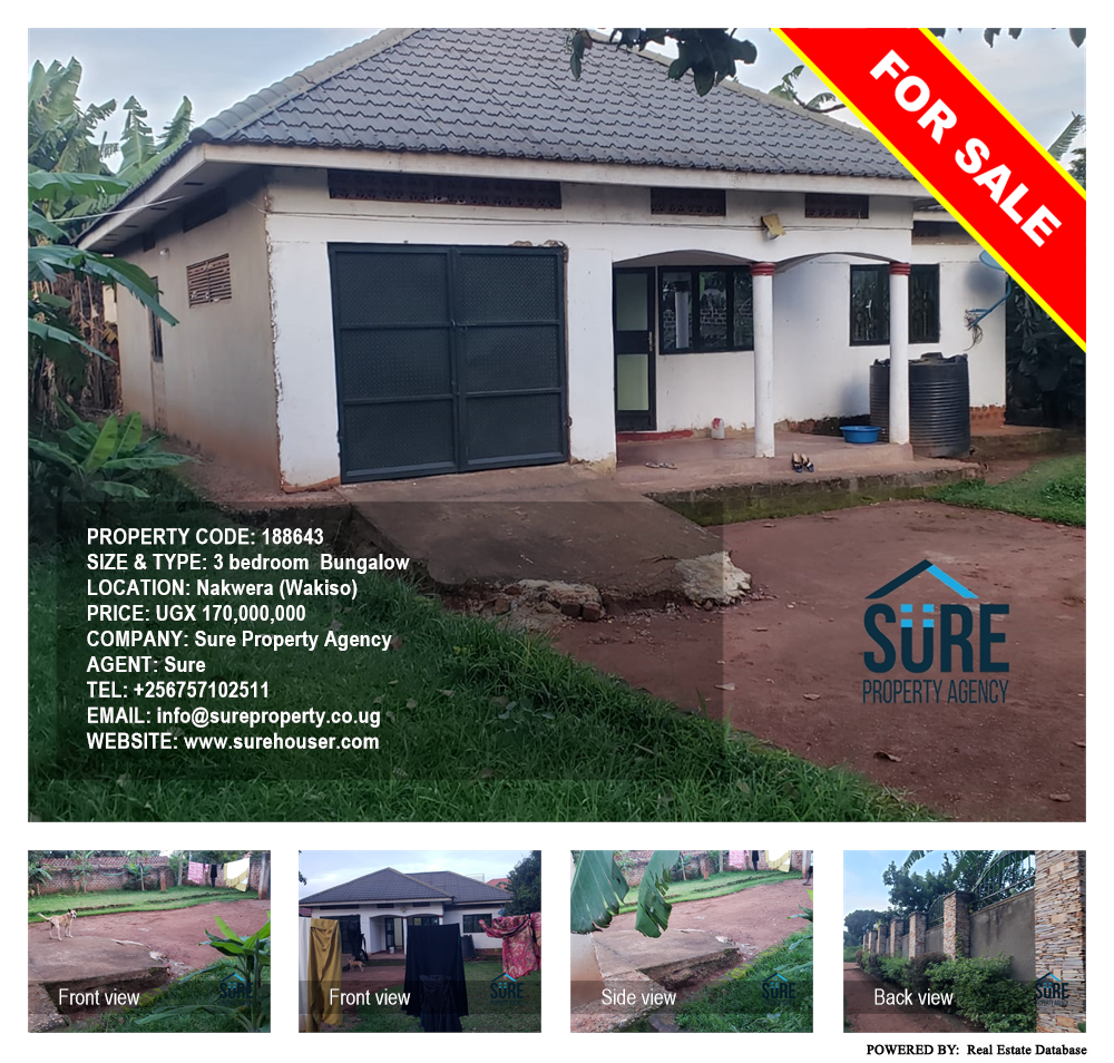 3 bedroom Bungalow  for sale in Nakweelo Wakiso Uganda, code: 188643