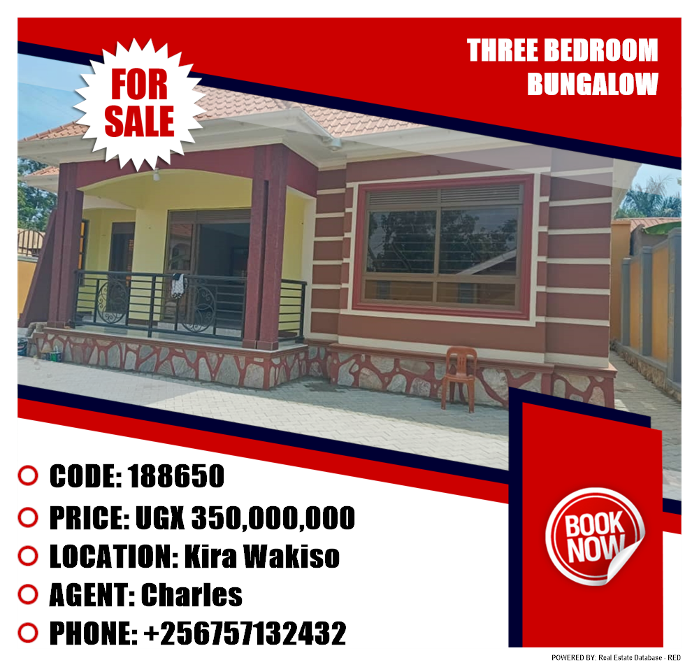 3 bedroom Bungalow  for sale in Kira Wakiso Uganda, code: 188650