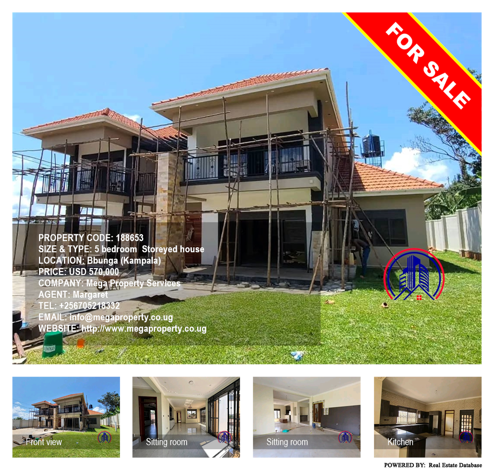 5 bedroom Storeyed house  for sale in Bbunga Kampala Uganda, code: 188653