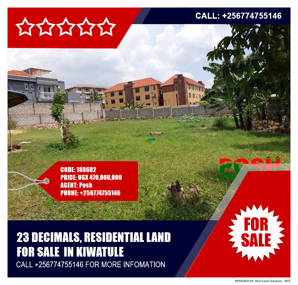 Residential Land  for sale in Kiwaatule Kampala Uganda, code: 188682