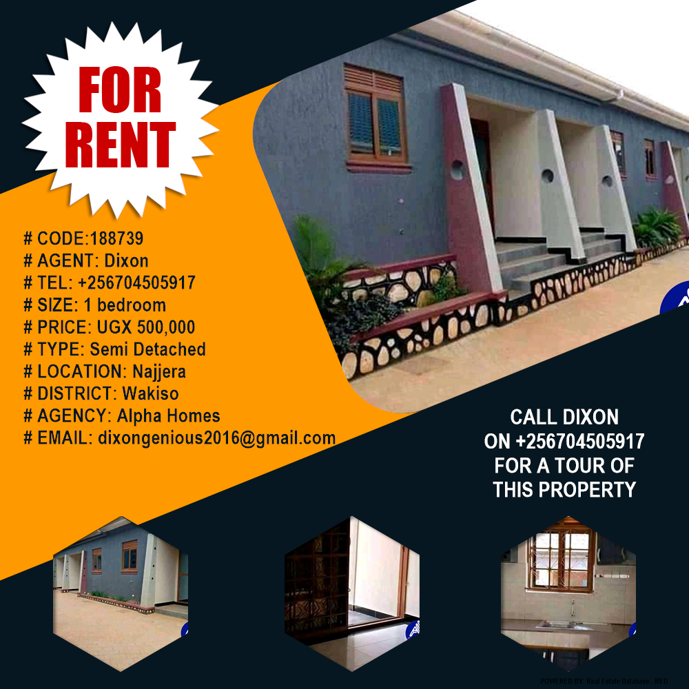 1 bedroom Semi Detached  for rent in Najjera Wakiso Uganda, code: 188739