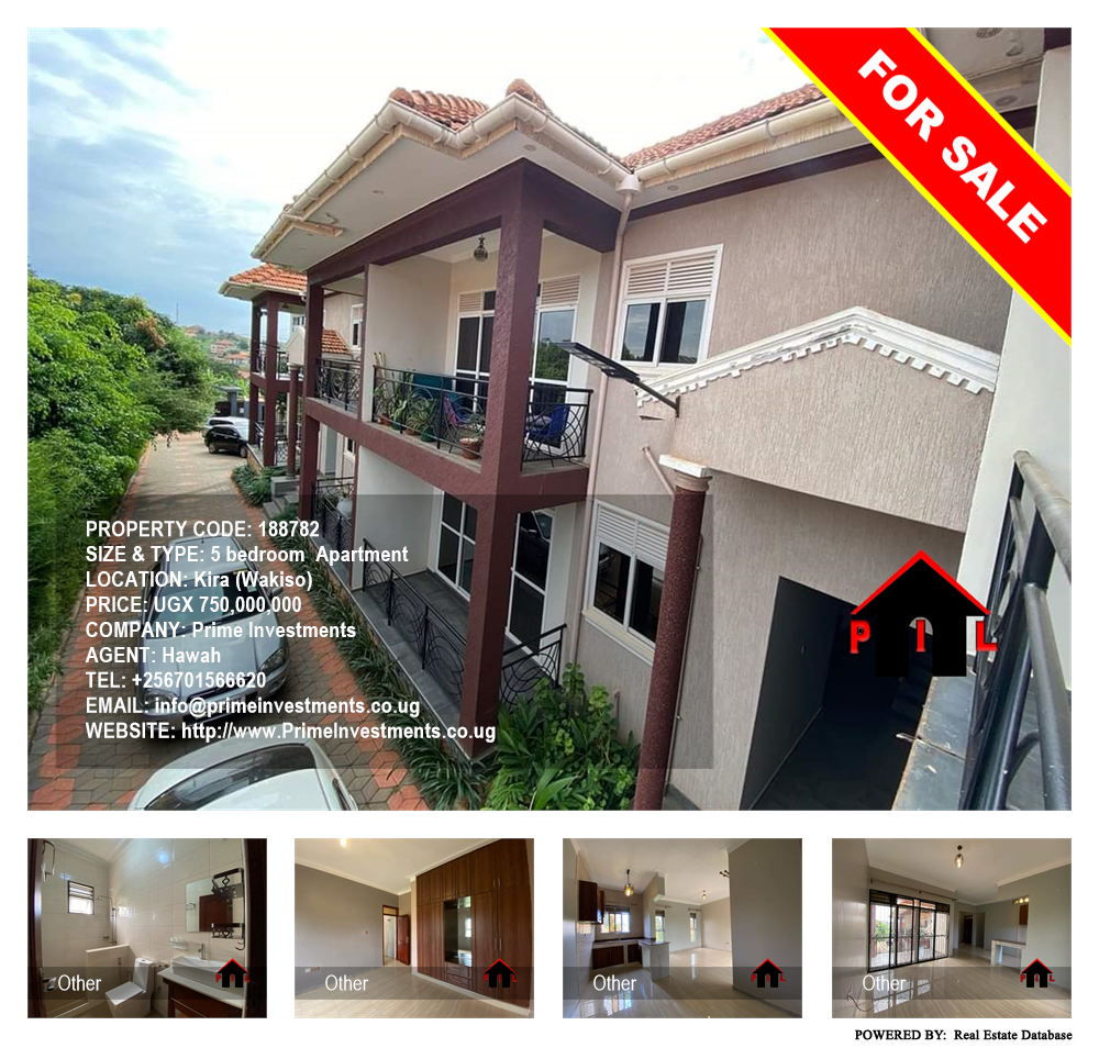 5 bedroom Apartment  for sale in Kira Wakiso Uganda, code: 188782