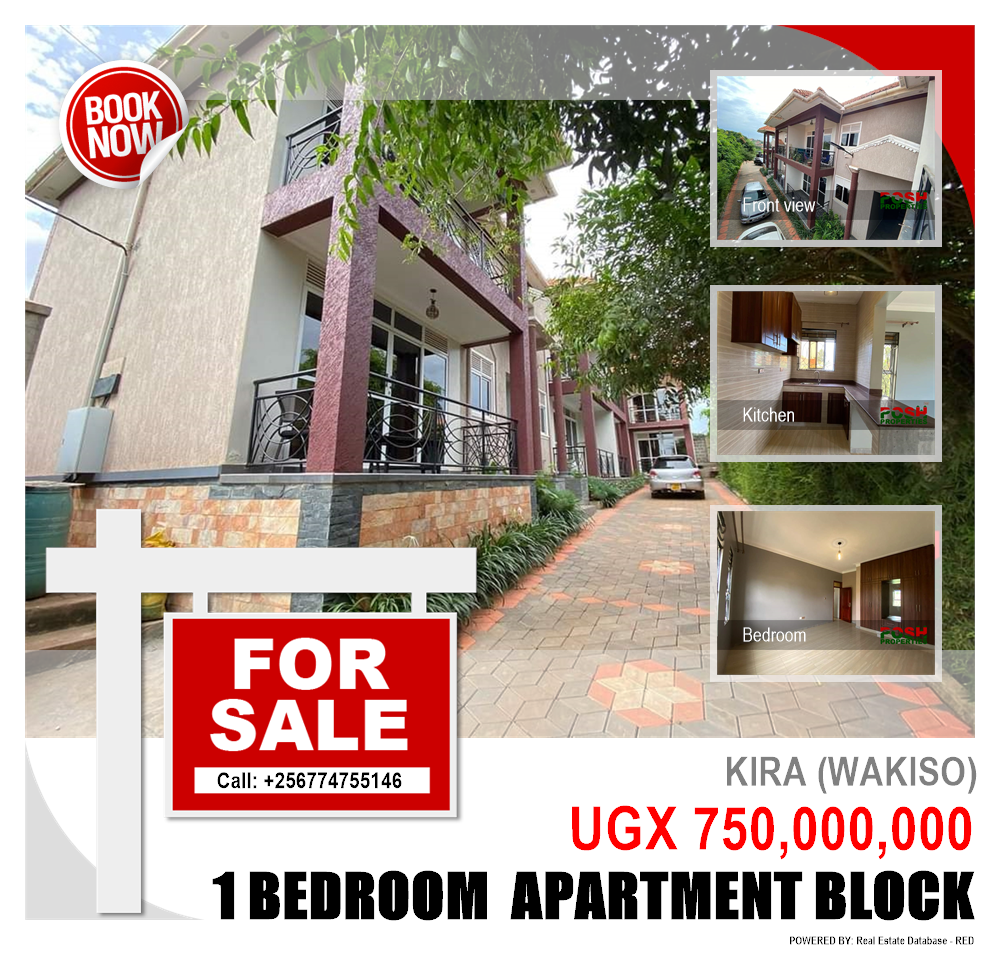 1 bedroom Apartment block  for sale in Kira Wakiso Uganda, code: 188828