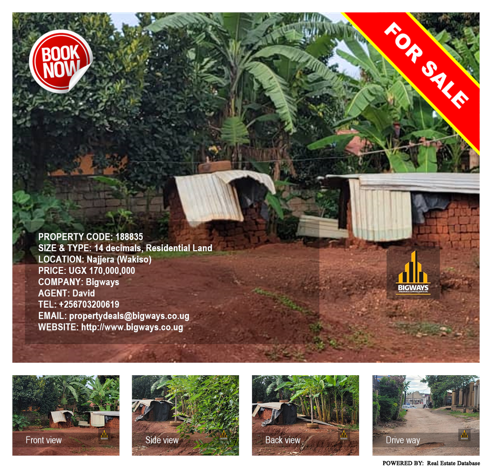 Residential Land  for sale in Najjera Wakiso Uganda, code: 188835