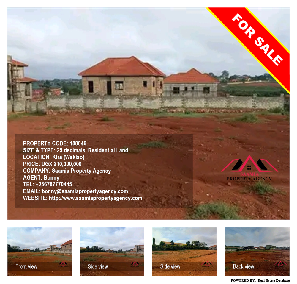 Residential Land  for sale in Kira Wakiso Uganda, code: 188846