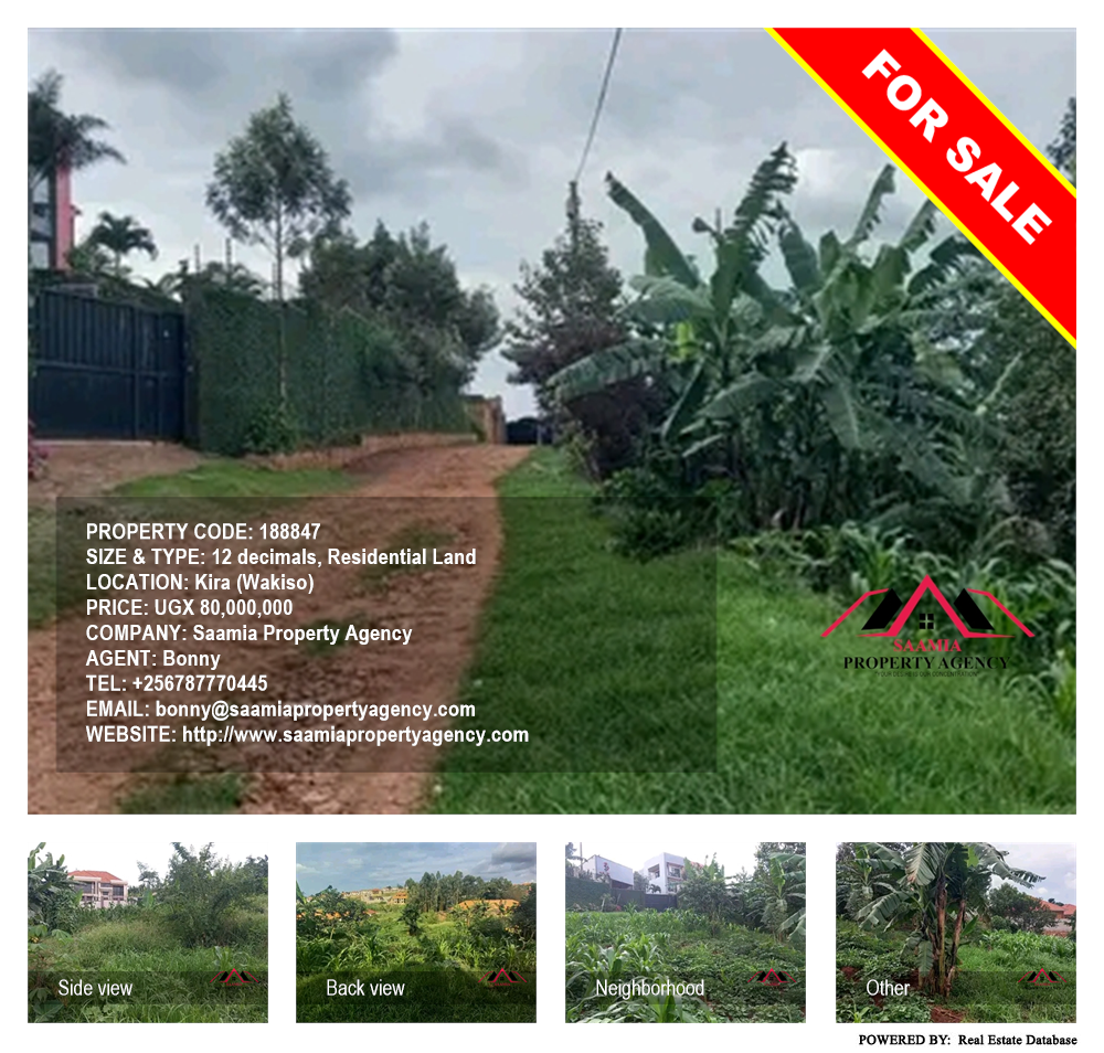 Residential Land  for sale in Kira Wakiso Uganda, code: 188847