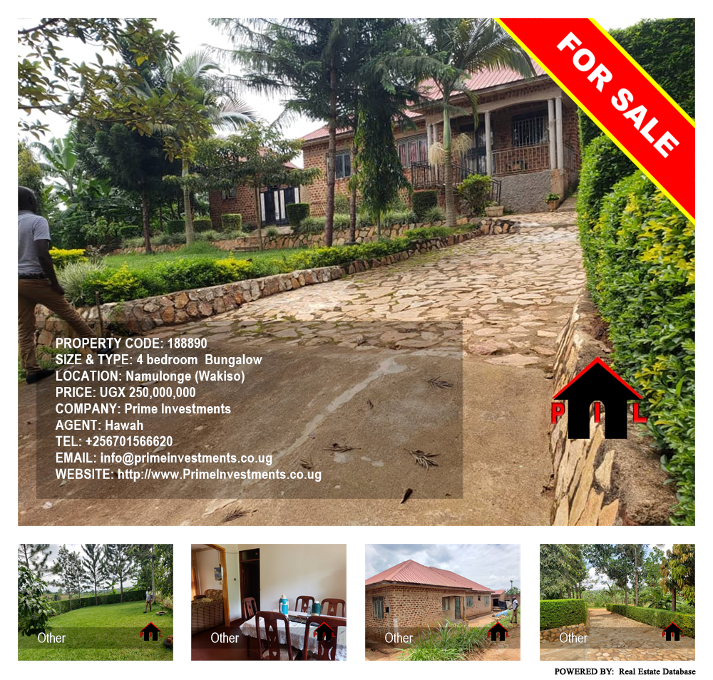 4 bedroom Bungalow  for sale in Namulonge Wakiso Uganda, code: 188890