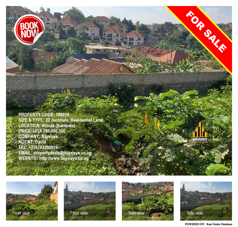 Residential Land  for sale in Ntinda Kampala Uganda, code: 188910