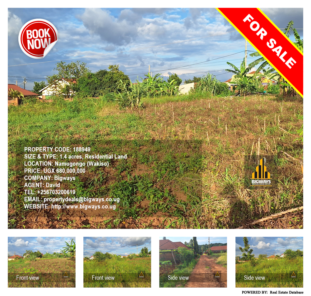 Residential Land  for sale in Namugongo Wakiso Uganda, code: 188949