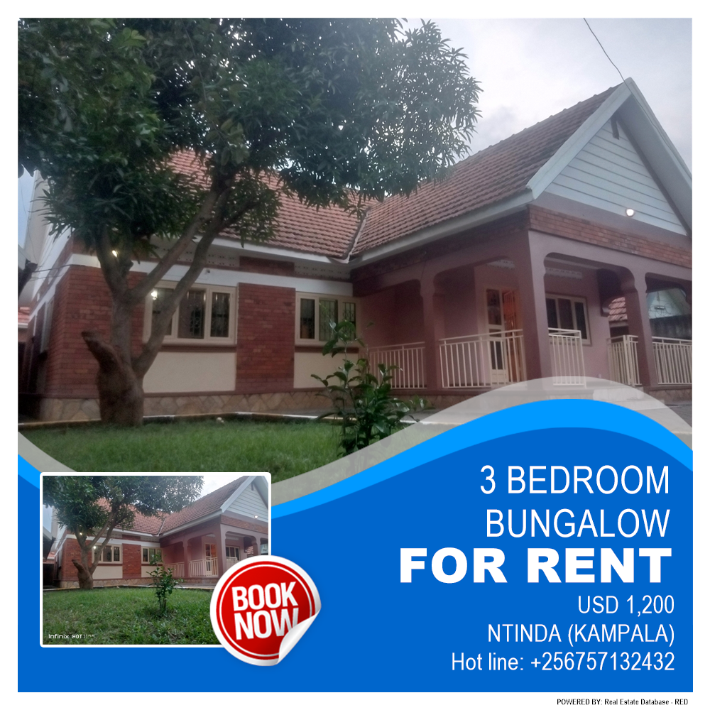 3 bedroom Bungalow  for rent in Ntinda Kampala Uganda, code: 188957