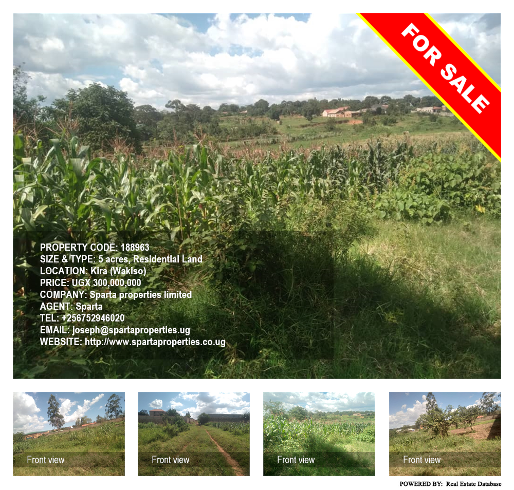 Residential Land  for sale in Kira Wakiso Uganda, code: 188963