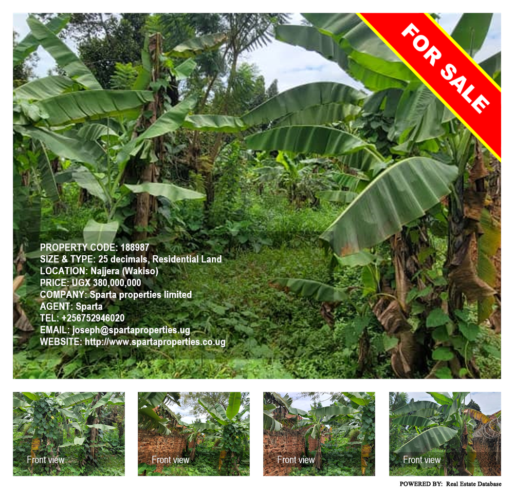 Residential Land  for sale in Najjera Wakiso Uganda, code: 188987