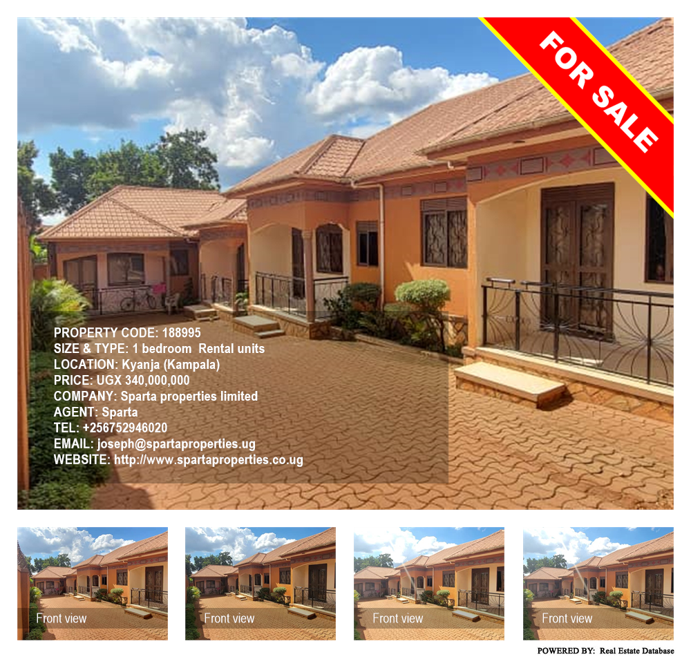 1 bedroom Rental units  for sale in Kyanja Kampala Uganda, code: 188995