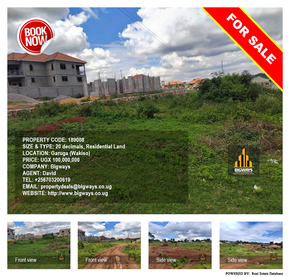 Residential Land  for sale in Garuga Wakiso Uganda, code: 189008