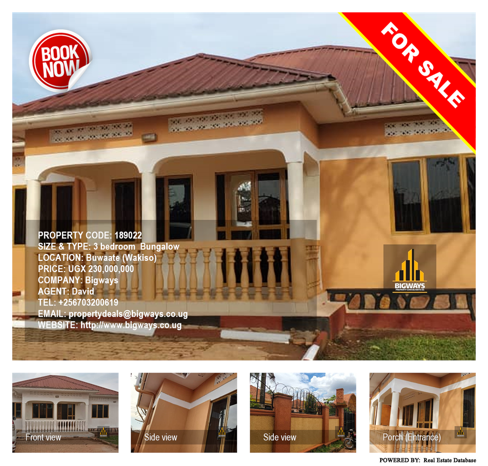 3 bedroom Bungalow  for sale in Buwaate Wakiso Uganda, code: 189022