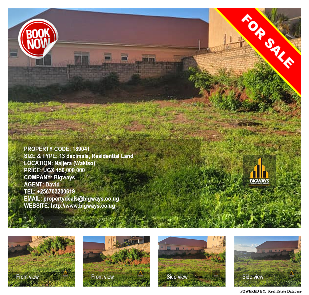 Residential Land  for sale in Najjera Wakiso Uganda, code: 189041